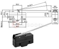 SHZM-L502D Công tắc hành trình 250V AC, 10A, SHZM-L502D